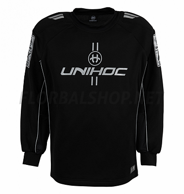 Unihoc Goalie Sweater Alpha Black/Silver