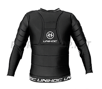Unihoc brankářská vesta Flow black/white SR