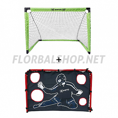 MPS skládací branka PVC 90x60 + Autobrankář Goal buster 90x60