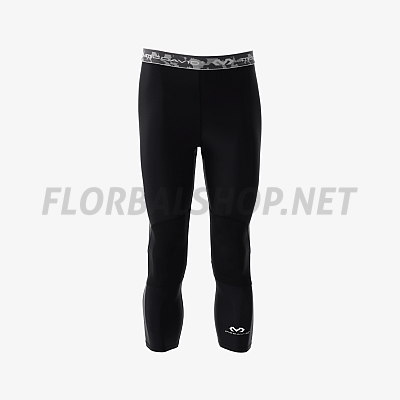McDavid Compression 3/4 Tight With Dual Layer Knee Support Black