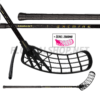 Salming Trident Q-series Carbon Pro 2.0 LTD 27 Black/Gold + čepel zdarma