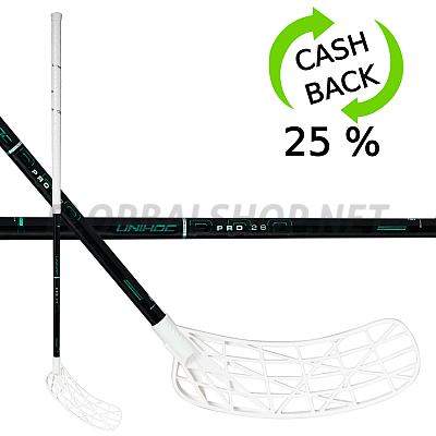Unihoc Evolite Pro FL 26 white/turq SLIM