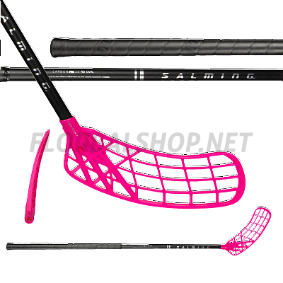 Salming Q-series Carbon Pro 2.0 RD Oval Trident 27 Black/Silver