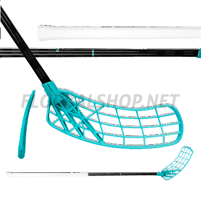 Salming Q-Series Carbon Pro 2.0 Icon Trident TX 27 Black / Laguna Blue + čepel zdarma