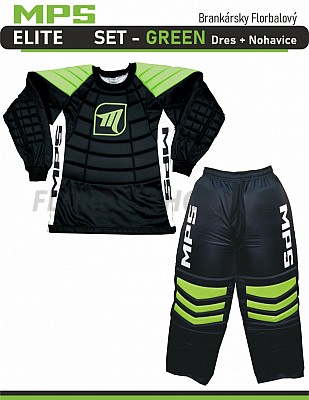 MPS ELITE brankářský set - Green dres + kalhoty