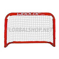 WOOLOC GOAL 90x60 red florbalová branka