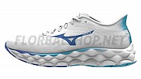 Mizuno Wave Sky 8 / White/Laser Blue/Mugen Blue