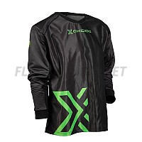 Oxdog brankářský dres Goalie Shirt SR Black/Green padded