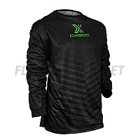 Oxdog brankářský dres X2 Light Goalie Shirt SR Black-Green No Padding