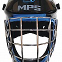 MPS brank. maska PRO Black/Blue helmet stříbrná mřížka