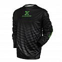 Oxdog brankářský dres X2 Light Goalie Shirt SR Black-Green No Padding