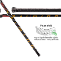 Salming Q-series Carbon Swift Shaft 29 Black/Red