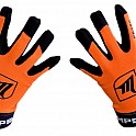 MPS ELITE brankářsky set Orange + maska Pro Flame - Orange/Black+ Florbalové rukavice MPS