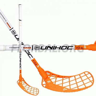Unihoc Epic Youngster Composite 36 white/neon orange