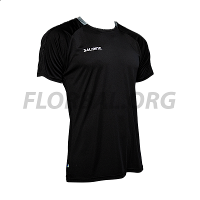 Salming triko Core 22 Match Tee JR Black/Asphalt