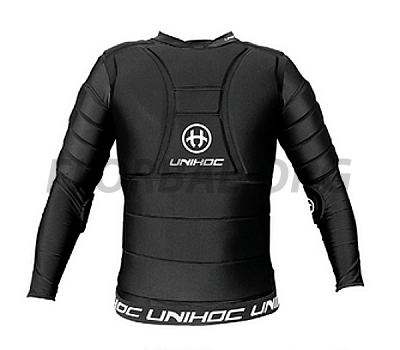 Unihoc brankárska vesta Flow black/white SR
