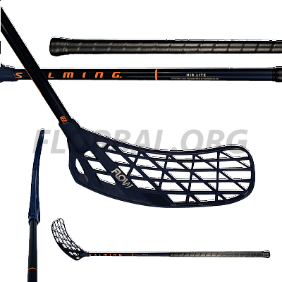 Salming Flow Midlite 32 JR Navy/Nectarine