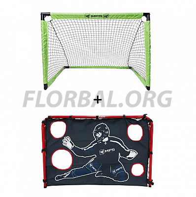 MPS skládací branka PVC 90x60 + Autobrankár Goal buster 90x60