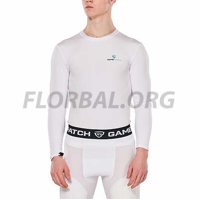 Gamepatch kompresné tričko (dlhý rukáv) White
