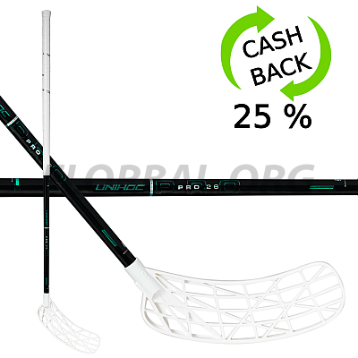 Unihoc Evolite Pro FL 26 white/turq SLIM
