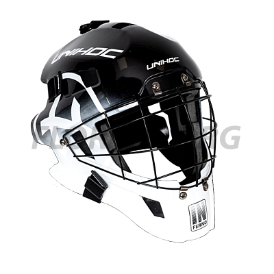 Unihoc Inferno 44 Black/white brankárska maska