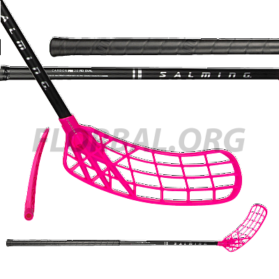 Salming Q-series Carbon Pro 2.0 RD Oval Trident 27 Black/Silver