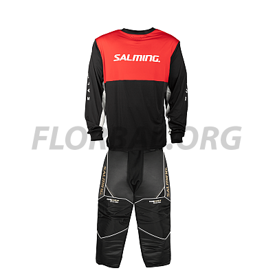Salming Brankárský set React black/red
