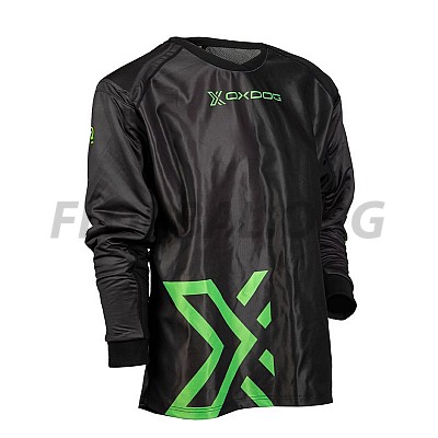 Oxdog brankársky dres Goalie Shirt SR Black/Green padded