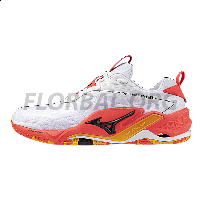Mizuno Wave Stealth Neo 2(U) / White/Fiery Coral 2/Citrus