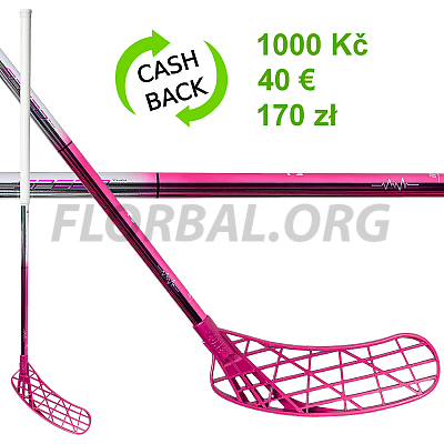 Zone floorball Air/One Speed 27 Thin chrome/magenta