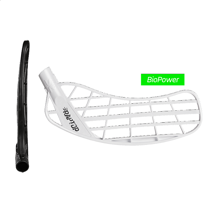 Salming čepeľ Raptor Bio Power Biela, Bio Power - Tvrdá, Pravá