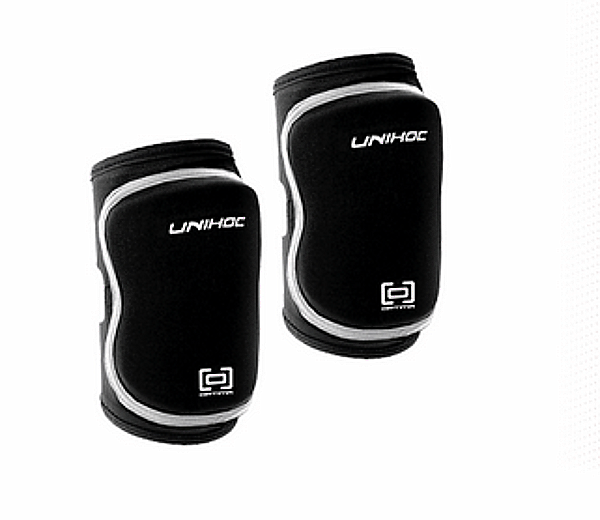 Unihoc chrániče kolien OPTIMA black/white Kids veľ. kids