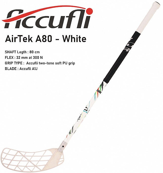 ACCUFLI AirTek A80 White veľ. 80cm (= 90cm) pravá okrúhla (pravá ruka dole)