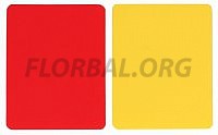 Karty pre rozhodcov červená + žltá
