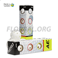 Salming loptičky Aero Ball White 4-pack