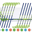 Florbalový set MPS Wildstick Green-Navy (12 hokejek)