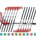 Florbalový set MPS Boomerang Red/Black (12 hokejek)