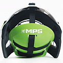 MPS brank. maska PRO WG 2024 - MetalWhite/Green helmet stříbrná mřížka