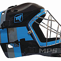 MPS brank. maska PRO BGB 2024- Metal Black/Blue helmet stříbrná mřížka