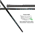 Salming P-Series Carbon Pro Shaft 29 JR Black