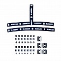 Blindsave Original Goalie mask screws, straps & buckles