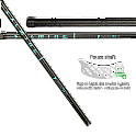 Salming P-series Carbon Pro 2.0 Shaft 25 Black/Blue