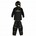 Unihoc Brankářský SET Alpha Evolab Black/gold + maska Unihoc Alpha Prime Evolab Gold