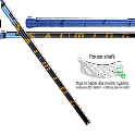 Salming P-series Carbon Impact Shaft 29 Black/Blue
