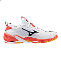 Mizuno Wave Stealth Neo 2(U) / White/Fiery Coral 2/Citrus