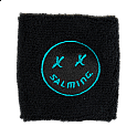 Salming Wristband Short 2-pack ICON Black / Laguna Blue